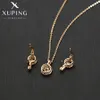 Wedding Jewelry Sets Xuping Earring and Necklace Charm Jewellery Set Gold Plated for Women Gifts X0000751624 231128