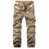 Pantalons pour hommes Hommes Cargo Pantalons Hommes Casual Multi-Poche Coton Global Pantalon Facile Lavage Automne Armée Vert Joggers Pantalon Mâle Drop 231128