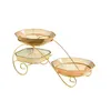 Plates 3 Tier Fruit Serving Platter Condiment Tray For Wedding Home Nuts