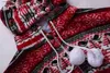 Damen-Schlaflounge-Weihnachts-Einteiler-Pyjama für Erwachsene mit Aufdrucken und Kapuzen-Onesies mit Reißverschluss und passendem Urlaubsoverall für Herren und Damen L231129