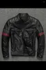 メンズトラックスーツオートバイウェアピュアファーストレイヤーレザージャケットライディング服は、保護カラーの大きなサイズで追加できます