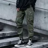 Pantalon homme coton Hip Hop Cargo hommes mode Harajuku noir sarouel Streetwear Joggers pantalon de survêtement multi-poches décontracté hommes