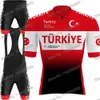 Conjuntos de jersey de ciclismo Equipo de Turquía Ropa de verano Conjunto para hombre Carrera de carretera Camisa de bicicleta Traje de manga corta MTB Bicicleta Bib Shorts 231128