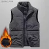 Gilets pour hommes Gilet rembourré d'hiver pour homme manteau de laine mâle gilet de travail manteaux hommes gilet sans manches vestes gilets chauds vêtements grande taille 6XL Q231129