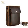 Crazy Horse Leather Multifunction Casual Daily Fashion Small Messenger One Shoulder Bag Designer Waist Belt Bag Phone Pouch 021 MX306G