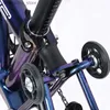 Bikes PIKES Folding Bike 16 Inch Internal 9 Speeds Steel Frame Mini Folding Bicyc Q231129