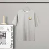 Maglietta da donna di alta qualità 2023 La versione corretta della tendenza di strada dell'anno Luojia 23SS T-shirt a maniche larghe con sistema operativo del castello mobile di Hare ricamata