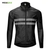 Cycling Windbreaker High Visibility Bicycle Jersey Road MTB Rain Coat Reflective Cycle Clothing Windproof Waterproof Bike Jacket251V