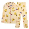Womens Nachtkleding pyjama broek set button up shirt casual kleding meisjes kleding vest stijl moeders thuis conservatieve 231128