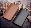 Keychains Car Leather Remote Control Keychain Key Cover Smart Case Housing Anti Scratch Protector Zipper