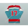 Custom BLUE 17 YVES BERGERON WHA QUEBEC NORDIQUES HOCKEY JERSEY NEW Top Stitched S-M-L-XL-XXL-3XL-4XL-5XL-6XL