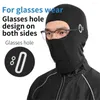 Casquettes de cyclisme Anti-UV glace soie respirant couvre-chef moto vélo coupe-vent anti-poussière sport plein visage lunettes trou cagoule