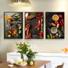 Tema de cozinha ervas e especiarias frutas cartazes e impressões pinturas em tela restaurante arte da parede fotos para sala estar decoração casa c264j