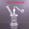 En gros 10mm femelle mini narguilé coloré champignon percolateur verre d'eau dab plate-forme Bongs avec bol de brûleur à mazout pour fumer