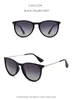 Solglasögon Polariserade kvinnor Vintage Round Lens PC Frame Brand Designer Sun Glasögon för män Goggles Hög kvalitet
