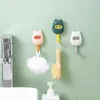 Hooks 3/6Pcs/Set Creative Cute Variable Face Wall Hanging Hook Strong Seamless Sticking Home Decorative Can Washable Free Punch