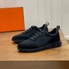 Top-Markendesign-Männer-Bounce-Sneaker-Schuhe mit leichter Sohle, lässiges Mesh-Wildleder, Ziegenleder, Leder-Läufer, Low-Top-Trainerschuh, klobige Sohlen, Rabatt-Schuhe, EU38–46