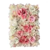 Decorative Flowers 40x60cm Artificial Rose Wall Flower Panel Anniversaire Holiday Celebration Party Backdrop Pography Customized