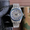 Role Watch Szwajcarskie zegarki Diamentowe męskie szafir Sapphire Automatyczny mechaniczny pasek ze stali nierdzewnej Wodoodporna konstrukcja zegarek Montre de Luxe 41 mm
