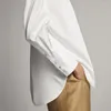 Camicette da donna Inghilterra Office Lady Camicetta semplice in cotone da donna Blusas Mujer De Moda Camicia ampia da donna Top e affari