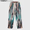 Męskie spodnie 2023 Style koreański Mężczyźni Mężczyzny Modne Sagging Pit Stripe Tekstura Stopniowe spodnie Sprzedaż Hot Sprzedaż długie spodnie S-5xl L231129
