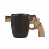 7v24 Mugs Fashionable and Creative Shaped Internet Famous Revolver 3d Ceramic Personalized Coffee Cups Drinking Utensils