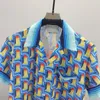 1サマーファッションメンズトラックスーツハワイビーチパンツセットデザイナーシャツ印刷レジャーシャツ男スリムボードフィット
