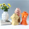 Céramique corps Art Design fleur Vase femme Sculpture Vases créatif passe-temps Vase plantation Machine décoration de la maison accessoires 21040258H