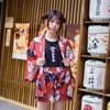 Vêtements ethniques Japonais Femmes Kimono Tops Chemise Lâche Imprimer Haori Yukata Cardigan Sexy Geisha Cosplay Costume Casual Streetwear Party