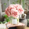 Decorative Flowers 7.5cm 5Pcs Peony Head Silk Artificial Flower Wedding Home Decor DIY Bush Fake Gift Box