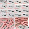 False Eyelashes New 3D Mink Hair Soft Single And Mixed Style False Eyelashes With Wispy Thick Lashes Extension Makeup Drop Delivery He Dhzvd