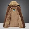 Mens Down Parkas Winter Jacka Parka Outdoor Plus Velvet Thick Warm Multi Pocket Jackets Solid Male Coat Large Size Clothing 231129