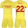 Club Team GK Long Sleeve Soccer Arsen Goalkeeper Jersey Set 1 Aaron Ramsdale 22 David Raya 1 Leno 1 David Seaman Vintage Football Shirt Kits 2023 2024 Mens Kids