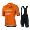 Cykeltröja sätter Euskaltel Euskadi Set Summer Clothing Men Kits Road Bike Shirts Suit Bicycle Bib Shorts Mtb Maillot 231128