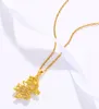 نساء رجال سلسلة قلادة مع Dragon Design Iced Out Tiny Cubic Zirconia inlaid in REAL 18K Gold Gold Gold Hight