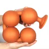 Sex Toy Massager enorm anal plug 9cm pärlor 100% flytande silikon mjuka bollar stora rumpa prostata massager vuxna leksaker för män