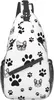 Zaino Dog Claw Sling Borse a tracolla Borse da viaggio Escursionismo Zainetto Borsa a tracolla per donna Uomo Casual unisex