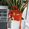 Mini Tote Hbirkins Lady Cutie Litchi Summer Cross Bag Totes Womens Leather Classic Shoulder Handbag Girl Crossbody Small Designer Bags 20CM VREK V1FP