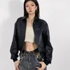 Womens Leather Faux Autumnwinter Fashion Vintage Motorcykel Style Jacket Casual AllMatch Jacket 231129