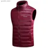 Gilets pour hommes Crocodile hiver chaud vers le bas gilet mâle décontracté blanc canard vers le bas veste sans manches hommes épais ultraléger chaud gilet vêtements 2022 Q231129