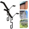 Décorations de jardin 2 Set Rain Chain Hook Clip Clip de gouttière Accessoires Installation d'alliage en métal ajusté