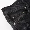 Projektant dżinsów Męskie spodnie lniane spodnie Hip Hop Men Dżinsy w trudnej sytuacji Rowerzyści Slim Fit Motorcycle Dżins dla mężczyzn#04
