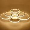 Plafondlampen bruin wit 4/6/8/10/ringen moderne led plafonnier lamp voor woonkamer foyer bed llampara techo