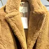 Casaco de designer feminino inverno casacos de lã pellet alpaca casaco de comprimento médio moda quente cardigan jaquetas femininas