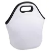 Sublimation Blanks Neoprene Lunch Bag Insulated Thermal LunchBag Carry Case Handbags Tote with Zipper for Adults Kids Outdoor Travel ZZ