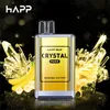 Authentique cigarette électronique jetable Crystal 6000 Puffs Vape Bar Shisha Pens 1500mAh Batterie 2% Mesh Coil Crystal Designer 12ml 6k Vaporisateurs Puff