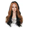 Synthetic Wigs Black Wig Curly Hair African Wigs Medium Point Highlight Mechanism Chemical Fiber Mh Red Wig