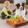 Dog Toys Chews Plush Carrot Interactive Games Pet Dog Toy Snuffle Mat Fun Vegetable Pull Radish Field Hide Food Dog Nosework Toy Pet Products 231129