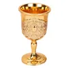 Vattenflaskor 30 ml Metal Vinglas Retro Wine Cup Goblet Vintage European Style Champagne Cocktail Glasses Bar Home Decor Drinkware 231129