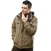 Jaquetas masculinas 3 em 1 jaqueta tática homens à prova de vento impermeável com capuz engrossar removível forro de lã casacos ao ar livre caminhadas acampamento quente